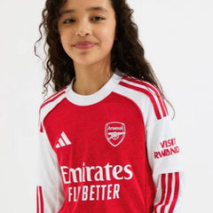 ARSENAL KIDS LONG SLEEVED HOME SHIRT 25/26